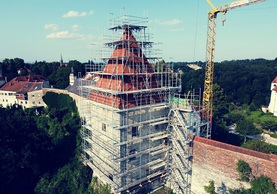 Abbildung Gerüstbau und Denkmalpflege Burghausen