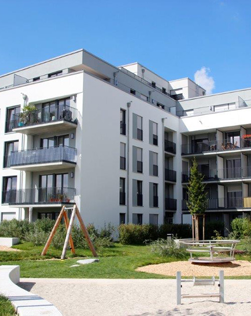 Abbildung wärmegedämmtes Gebäude