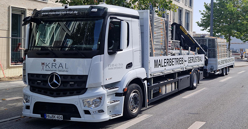 malerbetrieb_kral LKW Abbildung Malerbetrieb Kral